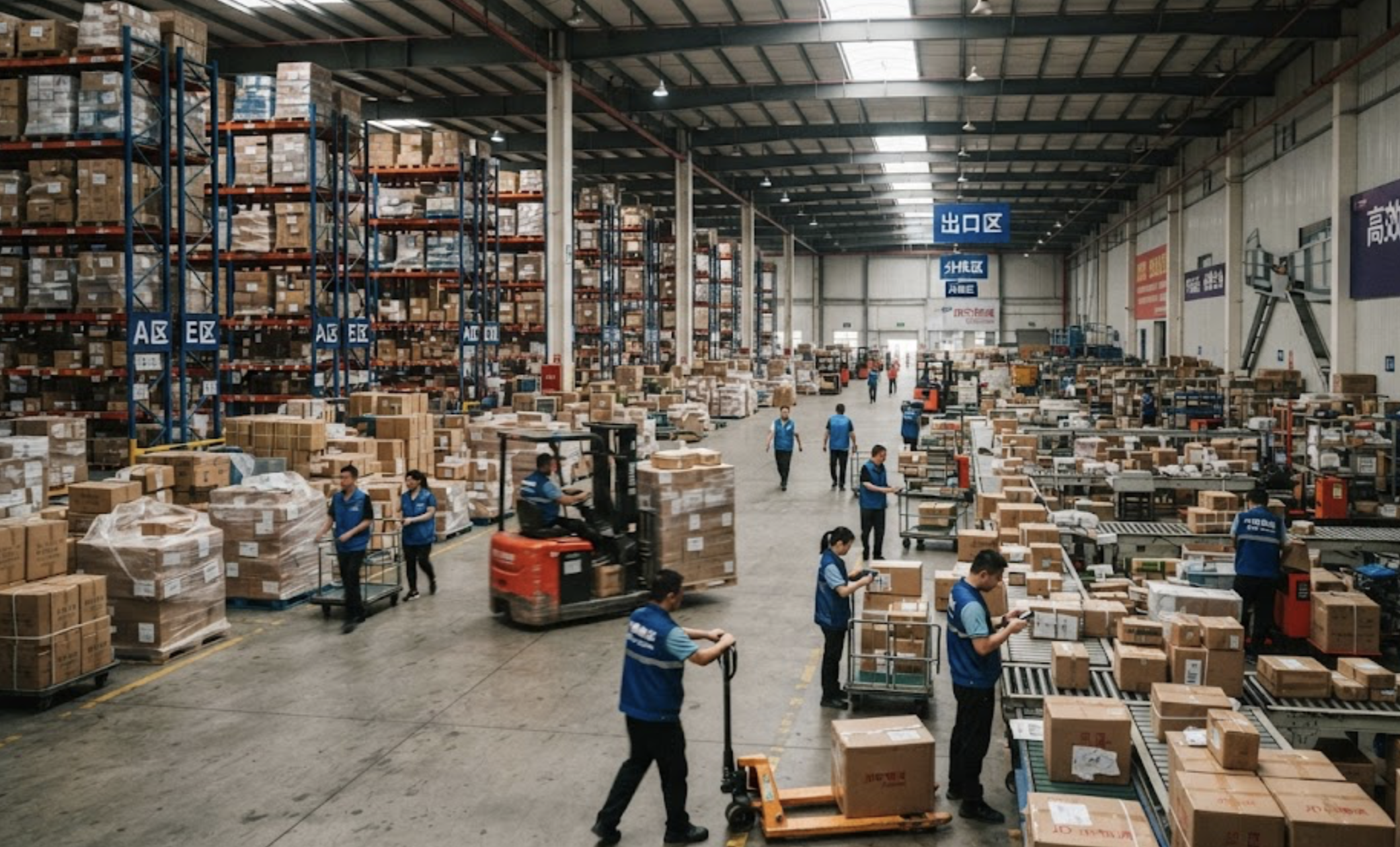 Modern logistics warehouse